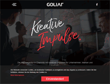 Tablet Screenshot of goliat-werbeagentur.de